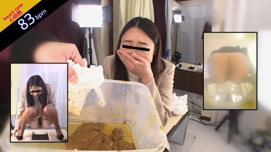 鏡を見ながらのウンコ 恥態鏡覗糞姿5