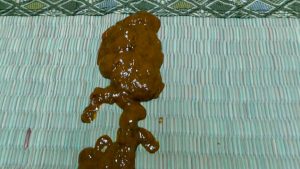 癒し系 かなちゃんのウンコ遊び初体験と肛門掻き出し糞