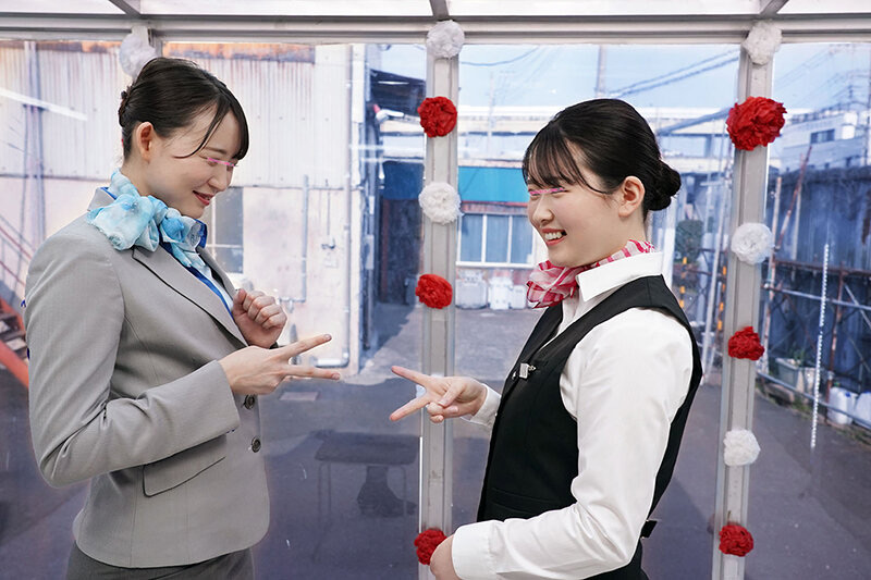 キャビンアテンダント限定 航空会社対抗中出し野球拳！